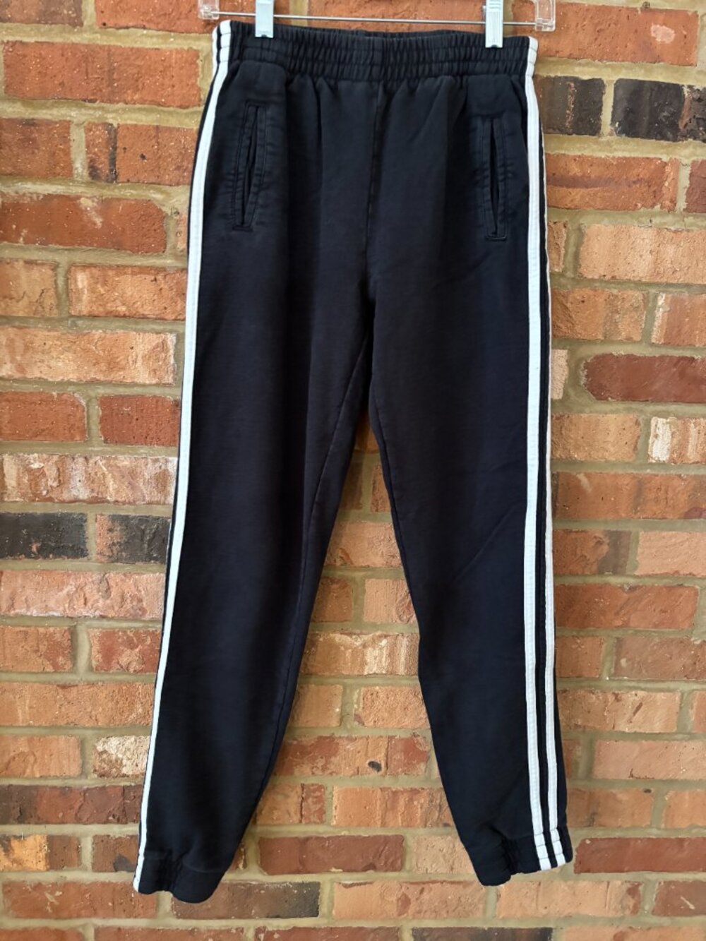 Brandy Melville (John Galt) Anastasia Striped Black Joggers - One Size